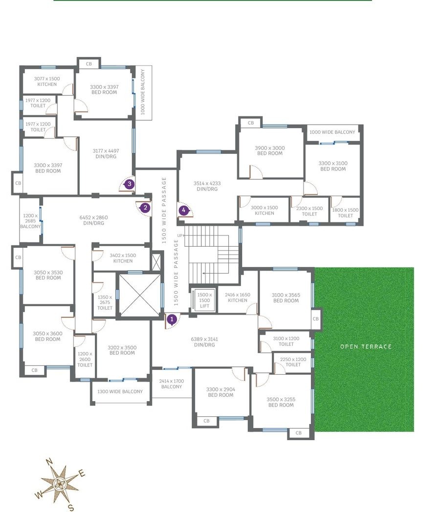 Block A floor plan