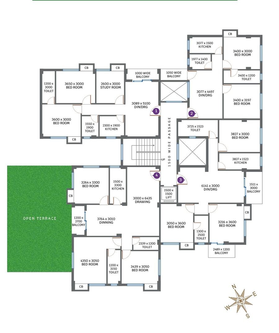 Block B floor plan