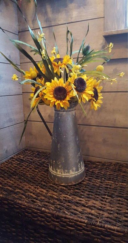 rustic flower vase