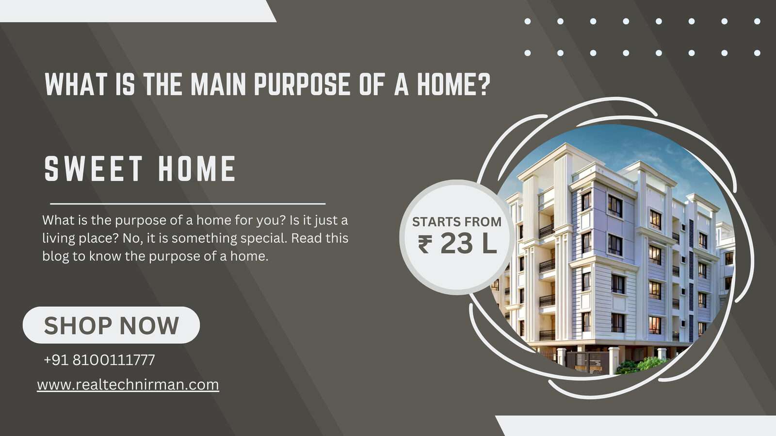 What is the main purpose of a home?